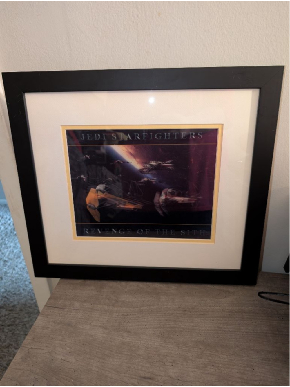 Star Wars Jedi Starfighters Revenge of the Sith Poster 15 x 17 Black
